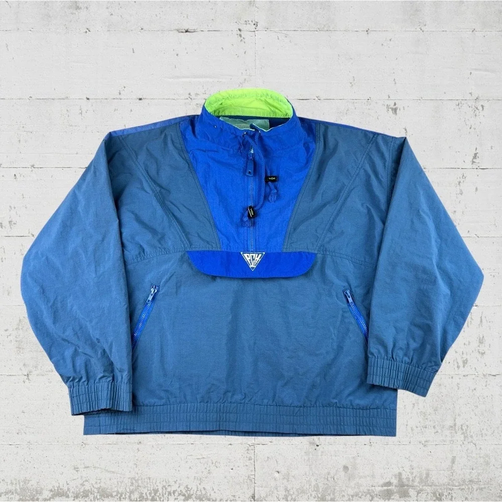 Vintage Pacific Coast Highway Windbreaker Anorak Jacket Mens Large 90s Beach